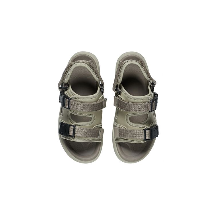 Li Ning Comfortable Shock-Absorbing Childrens Sandals Kids Footwear Mica Gray-Brown YKUS034-3