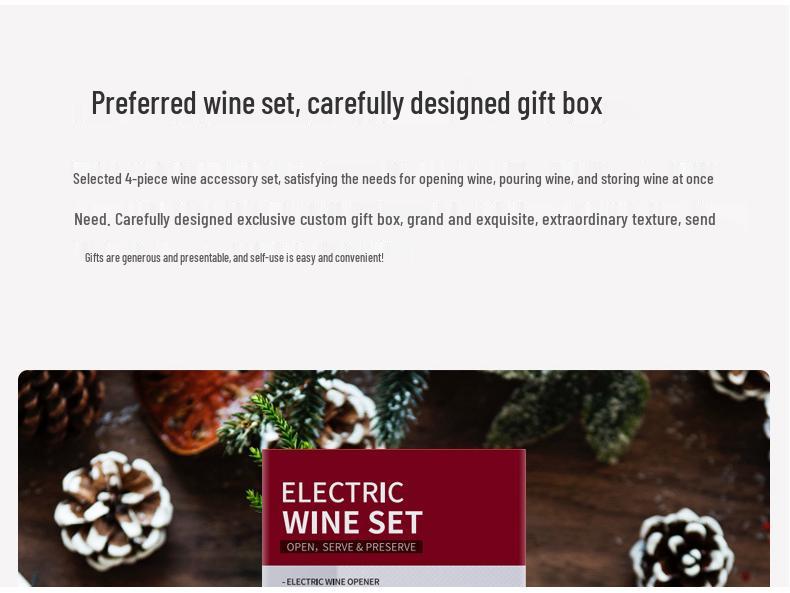 Multifunctional Automatic Red Wine Opener Set