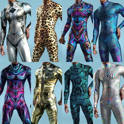 Costumes de scène imprimés en 3D pour adultes, tenues de cosplay, de carnaval, d'Halloween, de jeu de rôle