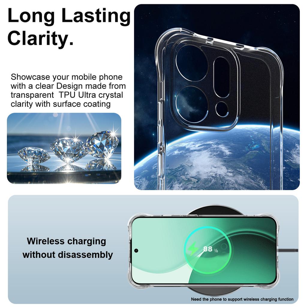 IMAK For Oppo Reno14 5G (Global) Case TPU Phone Cover Airbag Shockproof Protection