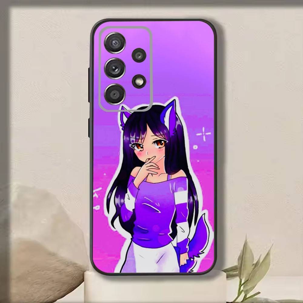 

A-Aphmau M-meow Cats Phone Case For Samsung S25,S24,S21,S22,S23,S30,Ultra,S20,Plus,Fe,Note,10,9,5G Black Cover Samsung S21 s305G