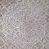 Beautiful White Embroidery Coffee Cup Mat 33cm Round Floral Lace Mat Vase Coffee Cup Mat Home Decoration