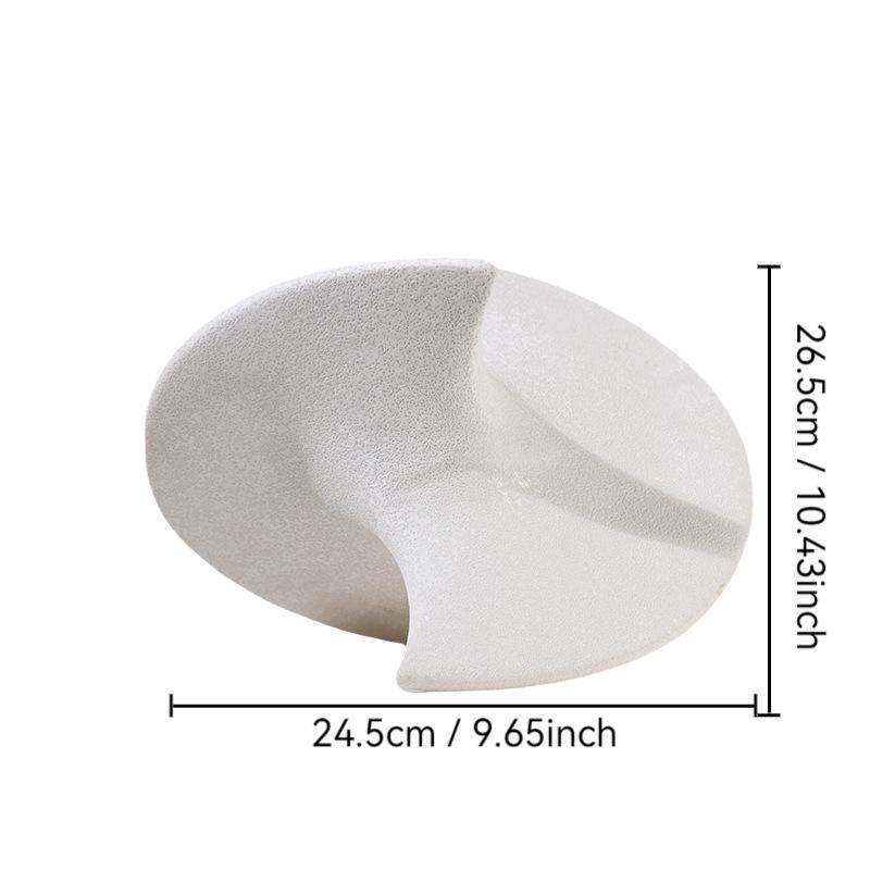 Ceramic Ornaments Geometric Semi-circles Intersect Circular Handicrafts Gyroscope Decorative Figurines Home Decoration