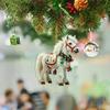 1/3Pcs Elegant Christmas Horse 2D Acrylic Decorations Hanging On Christmas Trees As Christmas Home Decorations Xmas Party Gifts