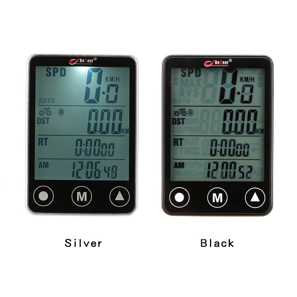 Buy Multifunctional Wireless Touch Button LCD Bicycle Computer Odometer Speedometer at