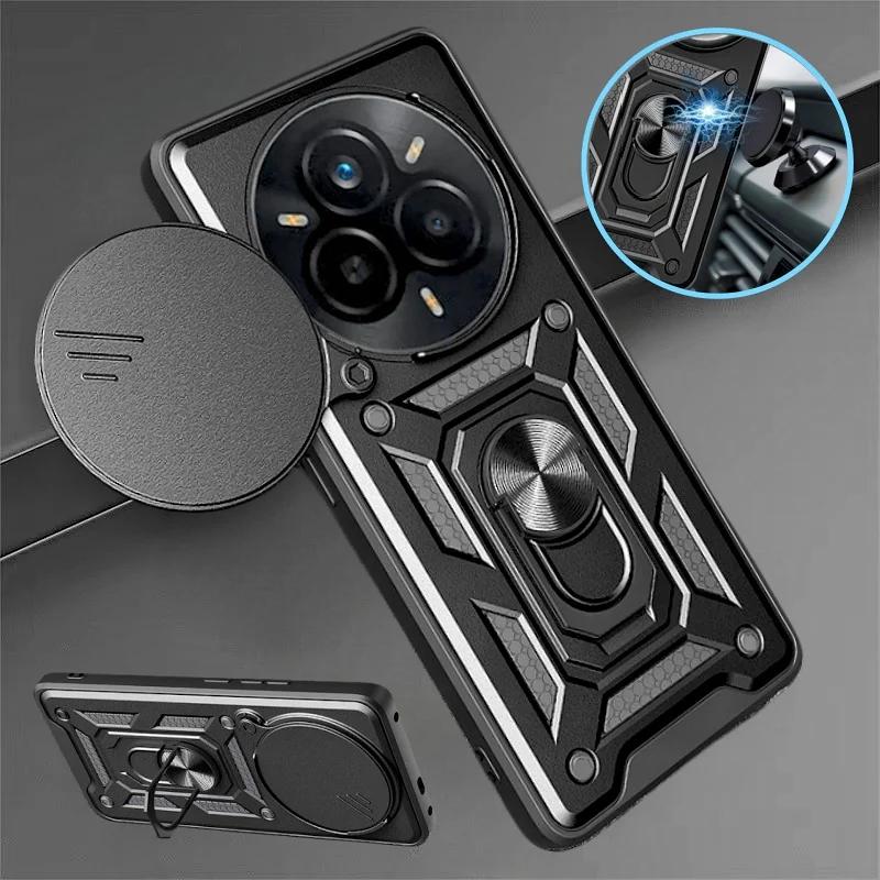 Shockproof Armor Case For Realme 14 Pro Plus 13 12 11 Pro+ 14X 12X Realme14 5G Cover Lens Protect Ring Stand Holder Coque Fundas
