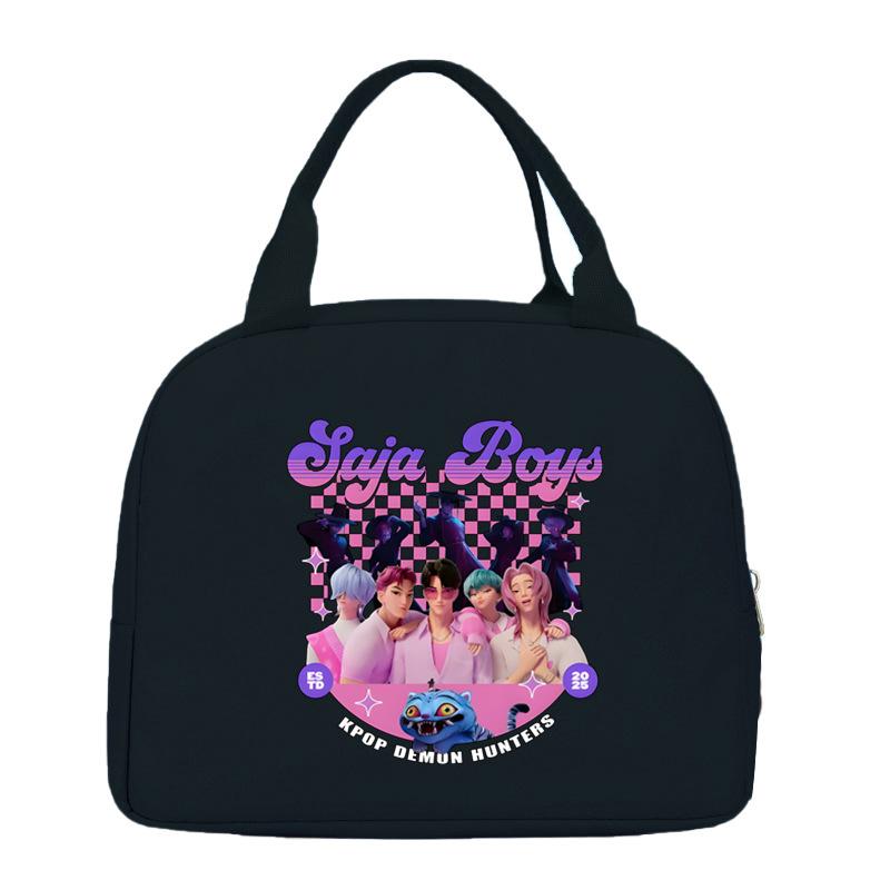 Cartoon Animation Academy Meal Bag Student Thermal Insulation Lunch Box Bag Office Workers Handheld Bento Bag