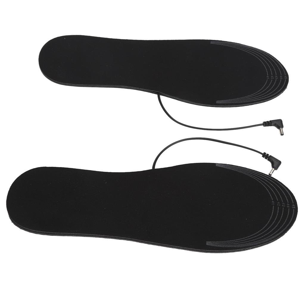 2Pcs Heated Insoles L Size USB Plug In Washable Foot Warmer Electric Heated Soles for Men