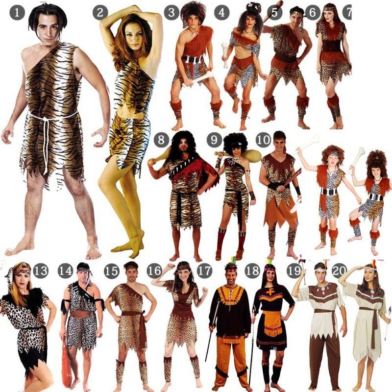 Adult Primitive Cosplay Costume Featuring Funny Leopard Print For Stage Performance