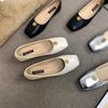 Fashion Flat Shoes for Women 2025 Spring and Autumn Square Toe Plus Size Women's Shoes  Loafers Women Ladies Zapatos De Mujer