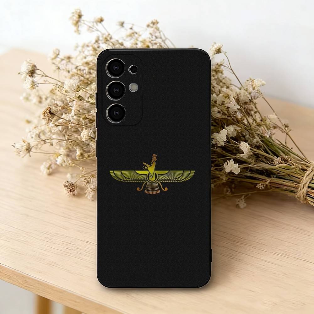 Assyrian Faravahar Flag Phone Case For Samsung S25,S24,S21,S22,S23,S30,Ultra,S20,Plus,Fe,Soft Silicone Black Cover Samsung S21plus