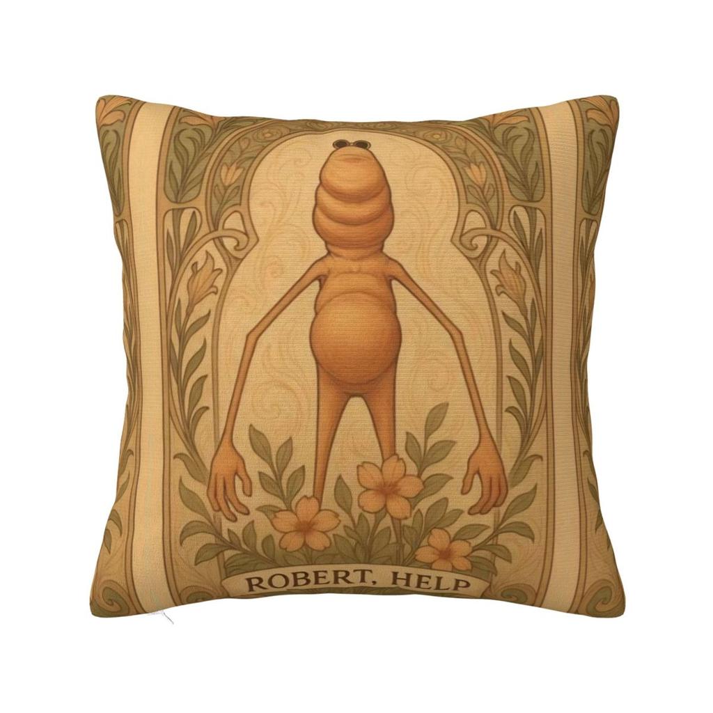 Marcus The Worm 70S Square Pillow Cases Cushion Covers Awesome Zipper Decor Throw Pillow Case Cover For Bed 45*45Cm