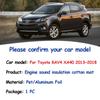 Toyota RAV4 XA40 2013~2018 Ön Isı Yalıtım Pamuklu Mat Ses Geçirmez Kapaklar Araba İç Aksesuarları için Motor Kaputu Ses Pedi