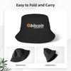 Bitcoin Accepted  Bucket Hat  Street Style Fisherman Caps Soft Fold Travel Hiking Visor Hats For Unisex Casual Custom Cap