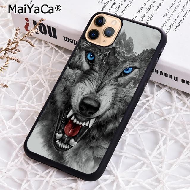 Cool Animal Print Wolf Pattern Phone Case For iPhone 17 Air 16 pro max 15 14 plus 12 13 Shell Cover coque