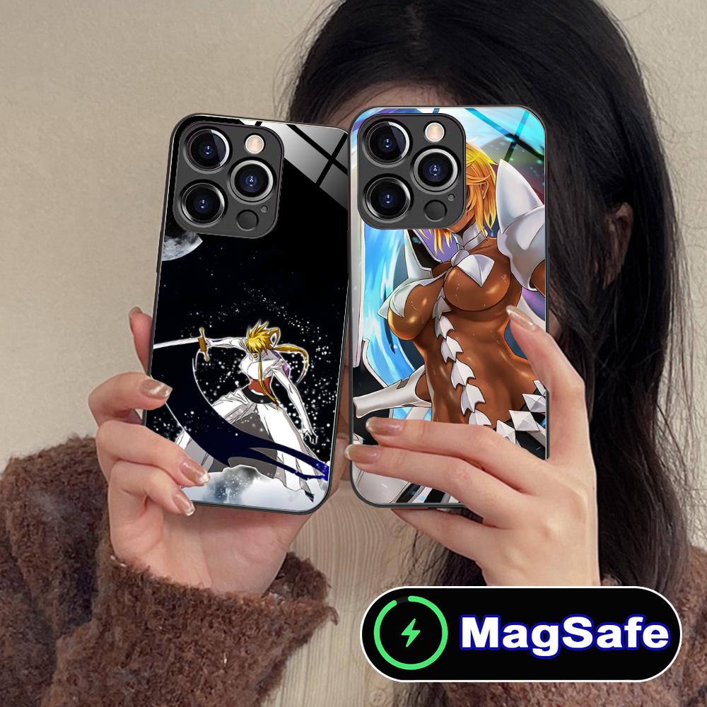 Bleach Tier Harribel Cell Phone Case for iPhone 17 16 15 14 13 12 11 Air Pro Max Plus Mini MagSafe Glass Colorful Cover Cover