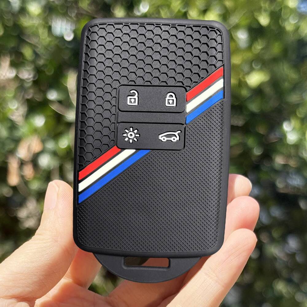 Silicone Car Remote Key Cover Case Keychain For Renault Captur Arkana Kadjar Zoe Espace Clio Megane