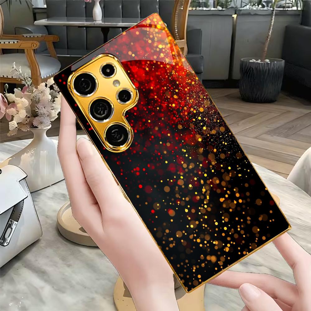 Modèle Bestseller à la mode Étui de téléphone luxueux Étui de téléphone en verre galvanisé pour Samsung Galaxy S26 S25 S24 S23 S22 FE, Ultra, Plus
