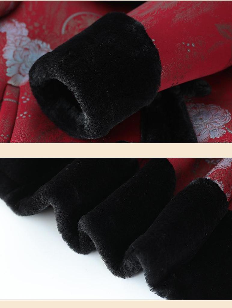 Women's Winter Coat: Fur-Collar, Fleece-Lined for Middle-Aged & Elderly - Ideal for Mothers & Grandmothers