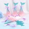Loaded Mermaid Candy Box Color Mermaid Tail Bow Wedding Gift Bag KTY