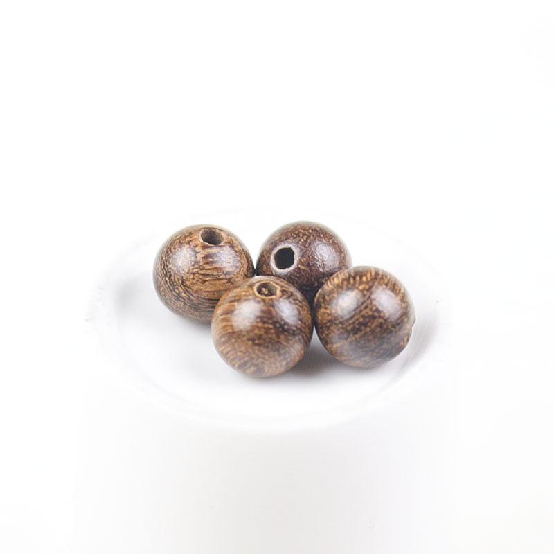 Golden Sandalwood 8MM Loose Beads for Handmade DIY Buddhist Prayer Bracelets - 108 Accessories