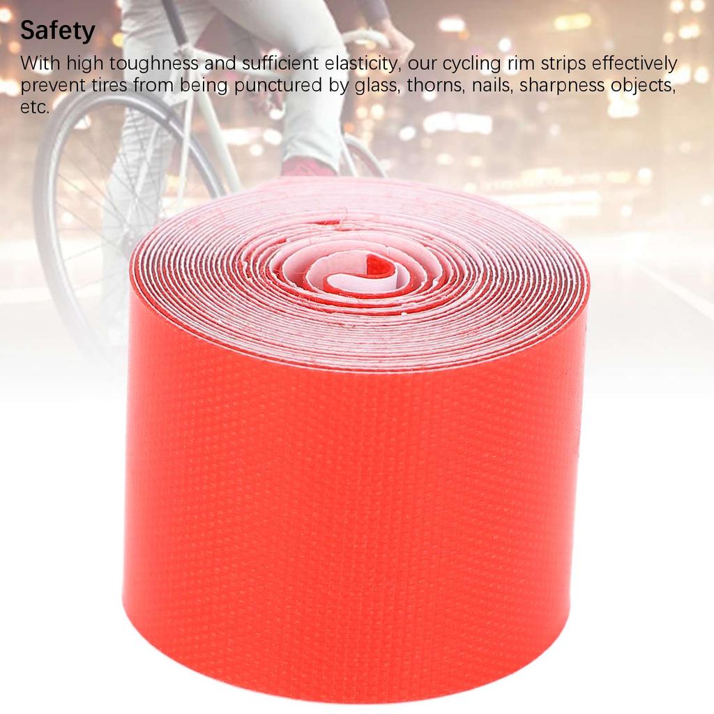 2pcs Cycling Rim Strips 78.74in Long Cycle Rim Tape Tubeless High Pressure Wheel Liner for Mountain 