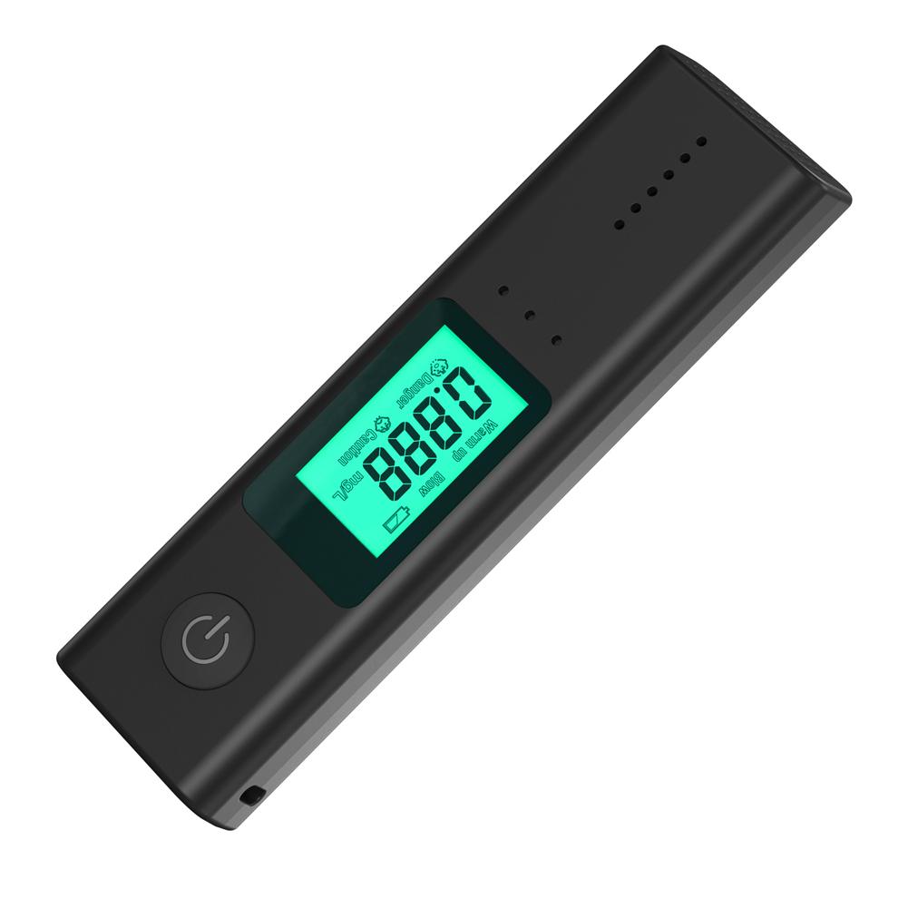 Portable Alcohols Detector Breath Tester Quick Response Alcohols Tester with LCD Display Screen Personals Home Party