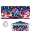 Garage Door Cover Christmas 13x6ft UV Fluorescent Seasonal Decor Festive Garage Door Backdrop For DIY Enthusiasts Home
