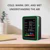 Easy to Use Indoor Accurate Air Quality Monitoring Analysis CO2, Temperature, Humidity, TVOC, Formaldehyde, HCHO Level