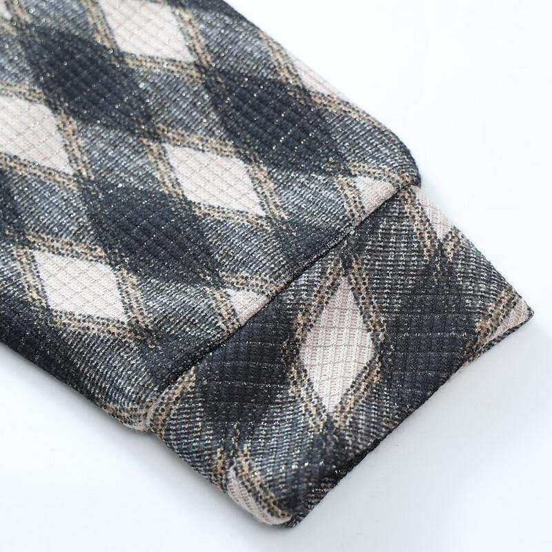 Pa Si Te Women's Diamond Plaid Casual Jacket