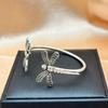 Ethnic Jewelry Dragonfly Bracelet Boho Metal Bangles Fashion Open Bracelet  Women