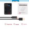 NP-FZ100 Dual USB Charger for Sony ILCE-9, A7RIII, A7R3, A9, 7RM3 Mirrorless Cameras