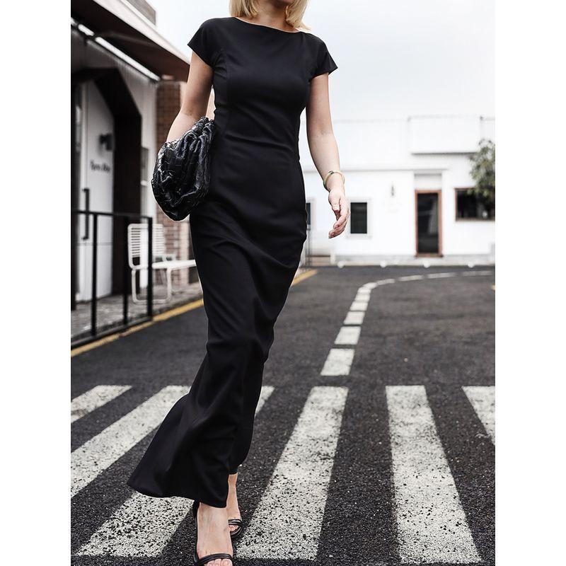 

Boss Shoulder Bag Slim Fit High-Elastic Dovetail European and American Style Dress Dirty White S