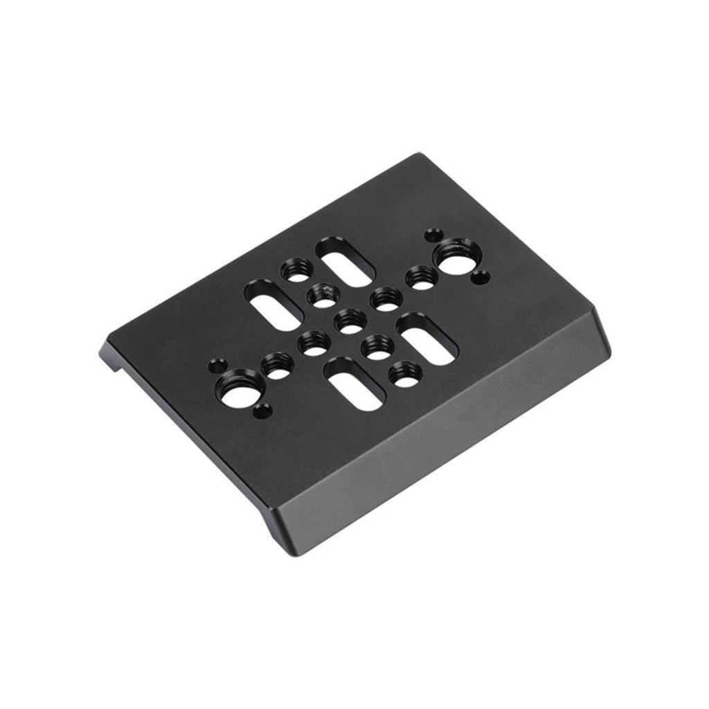 80MM Quick Release Tripod Baseplate with 1/4inch & 3/8inch Thread Aluminum Dovetail Bridge Plate Simple Installation