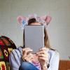 Women Hairband Bowknot Bear Furry Birthday Party Photo Booth Props for Girls
