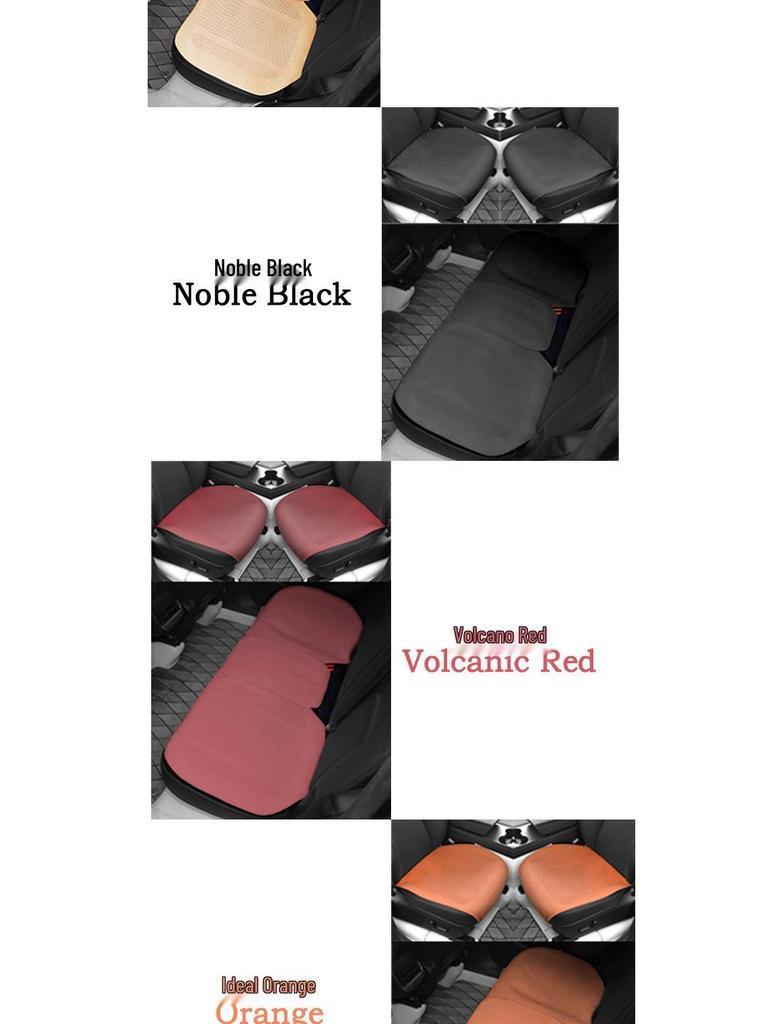 Breathable Suede Velvet Car Seat Cushion for Driver - Perforated, All-Season Cover