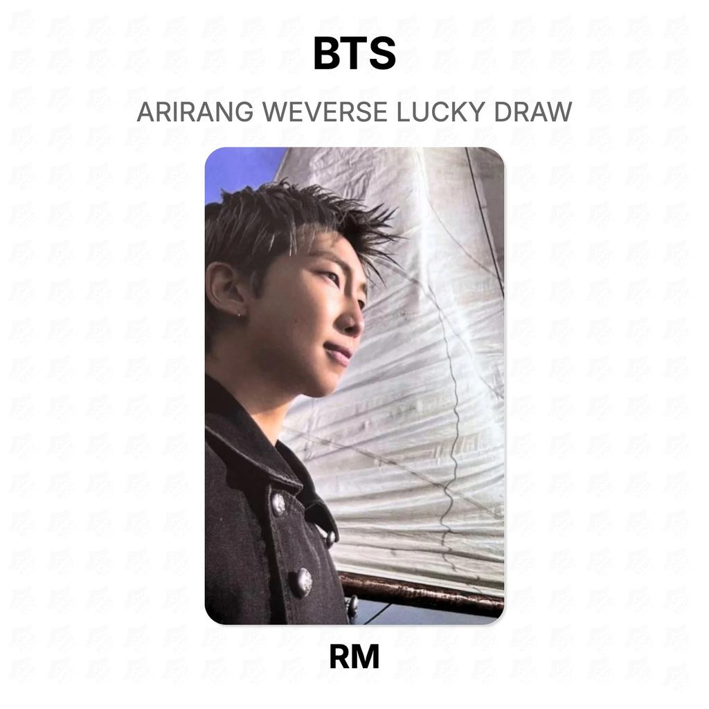 BTS ARIRANG WEVERSE Glücksziehung Offizielle Fotokarte