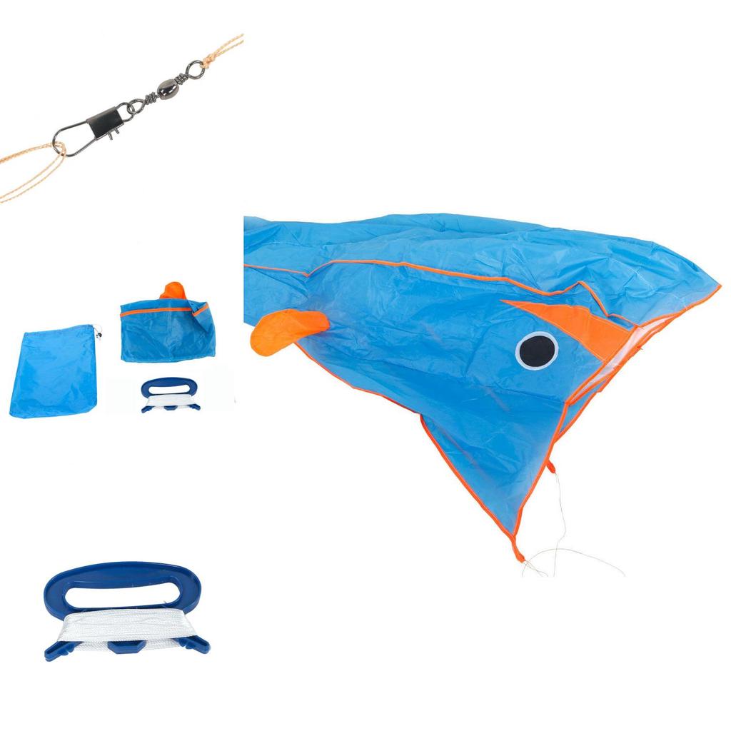 Stunning 3d Giant Dolphin Kite In Blue Ultimate Outdoor Fun For All Ages