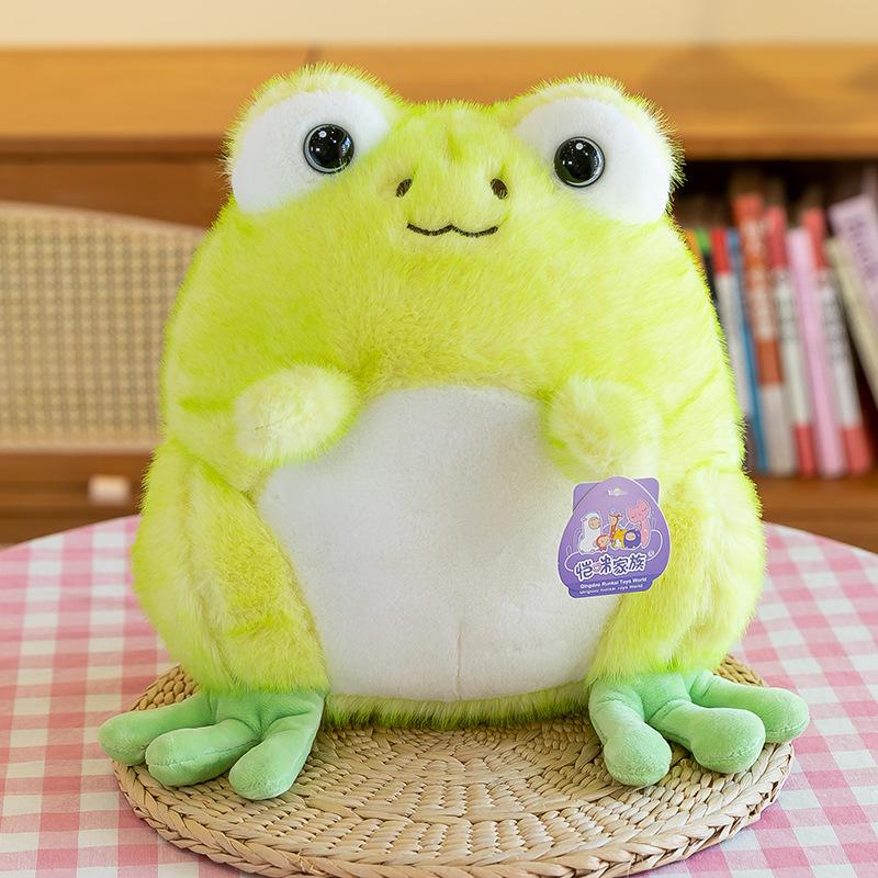 

Мягкая и милая плюшевая игрушка «Лягушка-бобы», свадебная кукла-брызгалка, детская подушка для комфорта, кукла для игрового автомата 22cm【0.14kg】