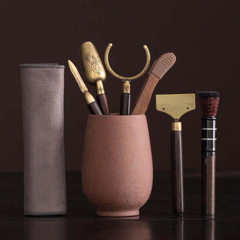 Kung Fu tea set accessories tea set accessories supplies Daquan tea making tools tea leak tea clip tea knife pot pen tea