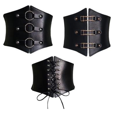 Dehnbarer Cinch-Gürtel für Kleider Schnalle Schlankmachende Körpergürtel für Damen Elastisch Hohe Taille Hiphop Rock Nachtclub Sexy Jeans