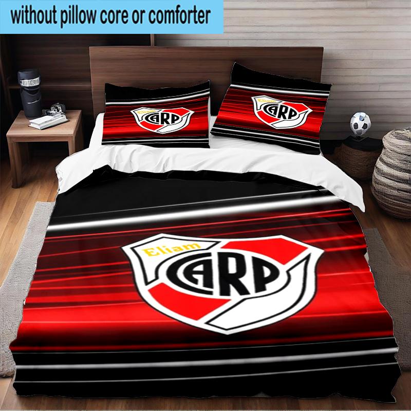 River Plate Emblem 3PCS Bedding Set 2D Printing (Includes 1 Duvet Cover + 2 Pillowcases Coreless), Bedroom decor,Fan gift