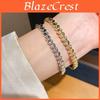 Heart Shape Copper Bracelet With Zircon Accents Stylish Gift For Her