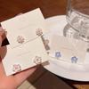Small Fresh Resin Flower Earrings For Women Simple  Stud Earrings Cute Mini Jewelry Gift