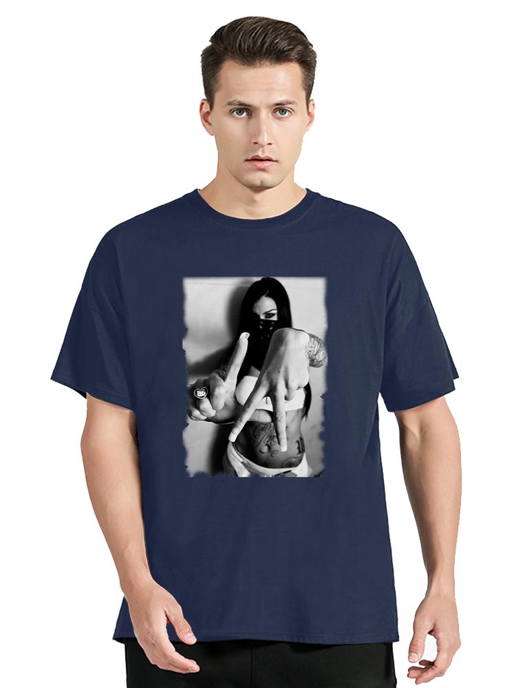 T Shirt Girl La Los Angeles Cali California Bandana Gangsta Gangster Fashion T-shirt Men Cotton Tshirt Clothing Oversized Tees