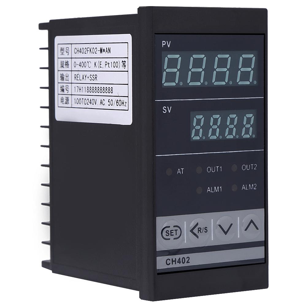 CH402 AC85-264V High Precision Smart PID Temperature Control Thermostat Relay TC/RTD Input PID Digital Temperature Controller CH402 AC85-264V High Precision Smart PID Temperature Control Thermostat Relay TC/RTD Input PID Digital Temperature Controller
