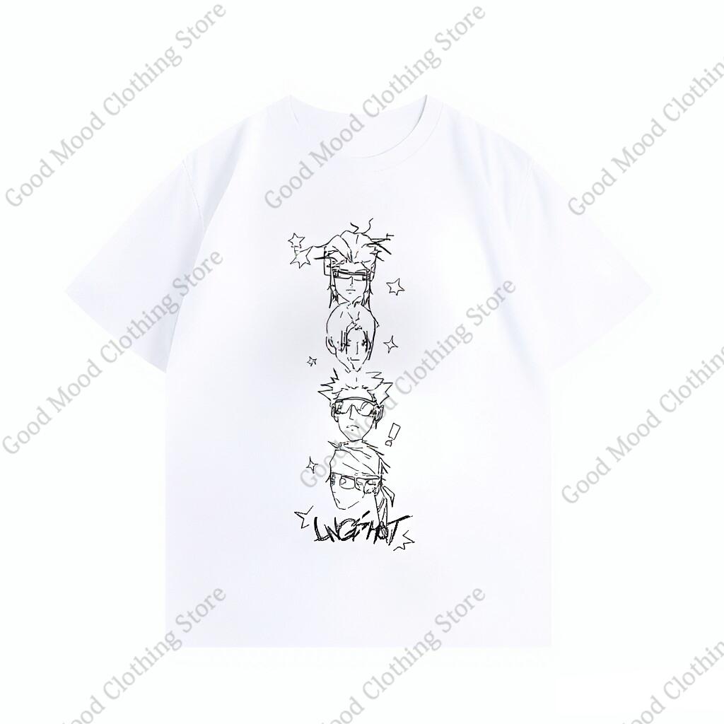 LNGSHOT T Shirt Kpop Fashion OHYUAL WOOJIN Louis RYUL Same Tshirt Unisex Women Summer High Quality Cotton Short Sleeve Tee Tops
