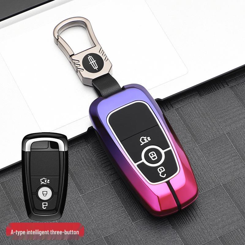 Compatible Metal Key Case for Lincoln Models: Corsair, Aviator, Navigator, MKX, Continental, MKZ, MKC