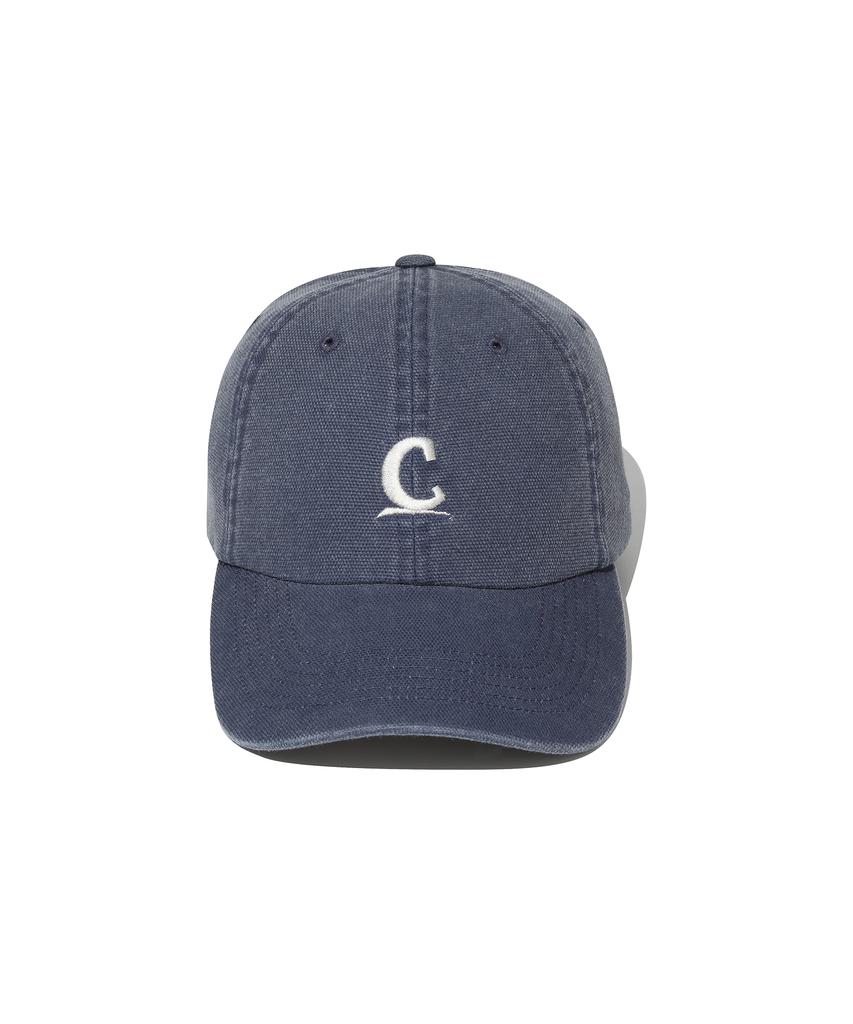 COVERNAT [Cozy Fit] Symbol Logo Oxford Washed Ball Cap Navy