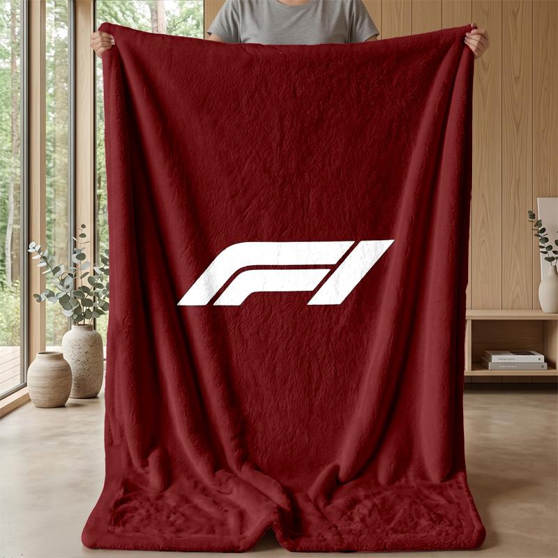 Coperta Morbida in Flanella Pile F1 Coperta Calda e Accogliente per Divano Letto Viaggio Uso in Tutte le Stagioni